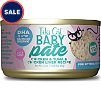 Tiki Cat Baby Chicken, Tuna & Chicken Liver Pate Wet Food for Kittens
