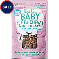 Tiki Cat Baby Tuna & Salmon, Soft & Chewy Treats for Kittens