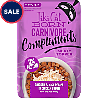 Tiki Cat Born Carnivore Complements Chicken & Duck Wet Cat Food Topper