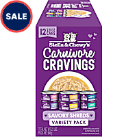 Stella & Chewy's Carnivore Cravings Savory Shreds Canned Variety Pack Cat Food
