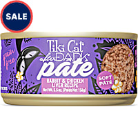 Tiki Cat After Dark Rabbit & Chicken Liver Recipe Soft Pate Wet Cat Food