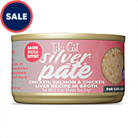 Tiki Cat Silver Salmon & Chicken Liver Recipe in Broth Pate Cat Food