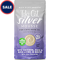 Tiki Cat Silver Chicken & Duck Liver in Broth Mousse Wet Cat Food