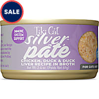 Tiki Cat Silver Chicken & Duck Liver Recipe in Broth Pate Wet Cat Food
