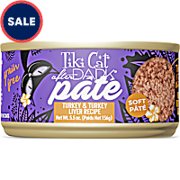 Tiki Cat After Dark Turkey & Turkey Liver Recipe Soft Pate Wet Cat Food