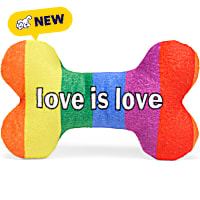 Petco 2 for $5 Love is Love Bone Plush Dog Toy