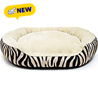 Petco Zebra Stripe Bolster Dog Bed