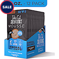 Tiki Cat Solutions Mineral Balance Mousse, Supports Urinary Health, Tuna & Salmon Recipe Cat Food