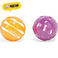 Petco Halloween Orange & Purple Rattle Ball Cat Toy