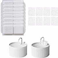 PawsPik Ceramic Water Fountain Replacement Filters for Dog & Cat