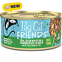 Tiki Cat Friends Tuna, Ocean Whitefish & Pumpkin Cat Food