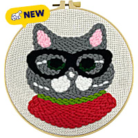 Petco Glasses Cat Punch Needle Kit