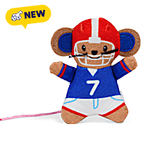 Petco Americana Football Player Mouse Cat Toy