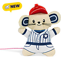 Petco Americana Baseball Player Mouse Cat Toy