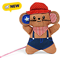 Petco Americana Farmer Mouse Cat Toy
