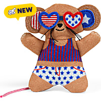 Petco Americana Bathing Suit Mouse Cat Toy