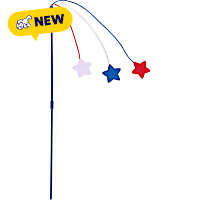 Petco Red White & Blue Stars Cat Teaser Toy