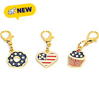 Petco Americana Red, White & Blue Cat Collar Charms
