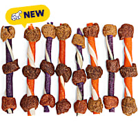 Petco Rawhide Kabobs Chicken, Pork & Beef Flavor Chews for Dogs