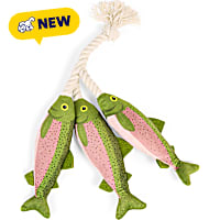 Petco Salmon on a Rope Dog Toy