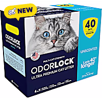 OdorLock Unscented Clumping Clay Cat Litter Box