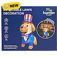 Petco Inflatable Light-Up Patriotic Dog Lawn Ornament