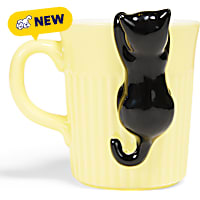 Petco Hanging Black Cat Ceramic Mug