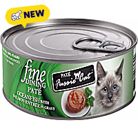 Fussie Cat Fine Dining Pate Oceanfish with Salmon Entree Cat Food