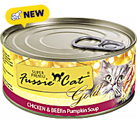 Fussie Cat Super Premium Chicken & Beef Formula in Pumpkin Soup Cat Food