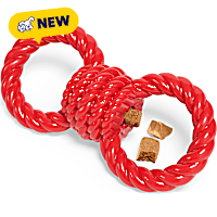 Petco Red 2-Sided Tug TPR Treat Dispensing Dog Toy