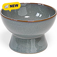 Petco Teal Glazed Ceramic Elevated Dog Bowl