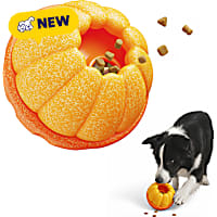 PawsPik Orange 2-in-1 Rolling Treat Dispenser & Frozen Lick Enrichment Dog Toy