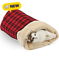 PawsPik Self Warming Covered Dog & Cat Cave Bed