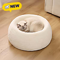 PawsPik Perfect Comfort Orthopedic Faux Rabbit Fur Memory Foam Cat & Small Dog Bed