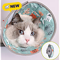 PawsPik Light Blue Adjustable Dog & Cat Recovery Soft-Cone