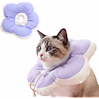 PawsPik Purple Plush Flower Dog & Cat Recovery Collar