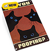 Petco Are You Pooping Cat Decorative Metal Sign