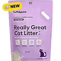 Tuft & Paw Really Great Lavender, Low-Tracking Flushable Clumping Tofu Cat Litter