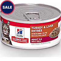 Hill's Science Diet Adult Turkey & Liver Entree Canned Wet Cat Food