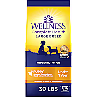 Wellness Complete Health Large Breed, Wholesome Grains, Chicken, Brown Rice and Salmon Recipe Dry Dog Food