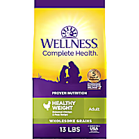 Wellness Complete Health Natural Wholesome Grains, Healthy Weight Chicken & Peas Recipe Dry Dog Food