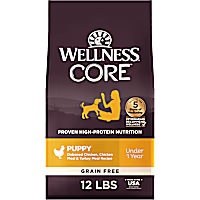 Wellness CORE Grain-Free, High Protein, Deboned Chicken, Chicken Meal & Turkey Meal Recipe Puppy Dry Dog Food