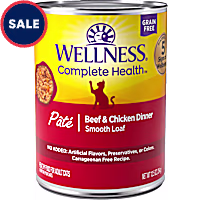 Wellness Complete Health Grain Free Beef & Chicken Dinner Pate Wet Cat Food