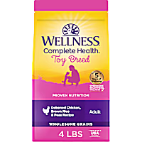 Wellness Complete Health Toy Breed Wholesome Grains, Chicken, Brown Rice, & Peas Recipe Dry Dog Food
