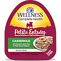 Wellness Complete Health Petite Entrees Casserole with Roasted Lamb, Peas & White Sweet Potatoes Wet Dog Food