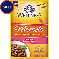 Wellness Complete Health Healthy Indulgence Natural Grain Free Morsels With Tuna in Savory Sauce Wet Cat Food