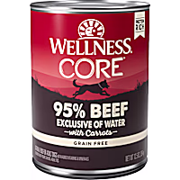 Wellness CORE 95% Natural Wet Grain Free Beef & Carrots Dog Food