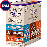 Wellness CORE Signature Selects Natural Canned Grain Free Cat Food Variety Pack, Poultry Selection Eight