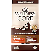 Wellness CORE Natural Grain Free Original Turkey, Turkey Meal, and Chicken Meal Dry Cat Food