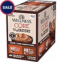 Wellness CORE Tiny Tasters Chicken, Chicken & Turkey Pate Land Variety Pack Grain Free Wet Cat Food